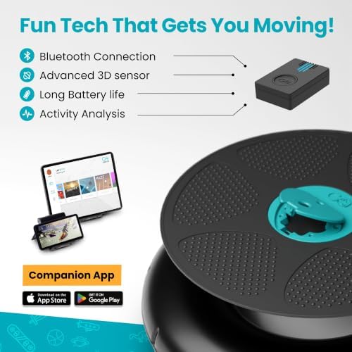 GoBalance Board - App-Enabled Balance Board. Smart Bluetooth Sensor, 12 FREE Interactive Games - Fun, Balance Training and Home Gym Workout! Boost Coordination & Strength for Teens and Adults - Image 4
