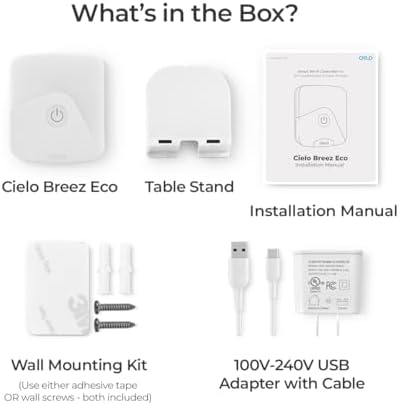 Breez Eco Smart AC Controller for Mini-Split, Window, Portable ACS (White) - Image 2