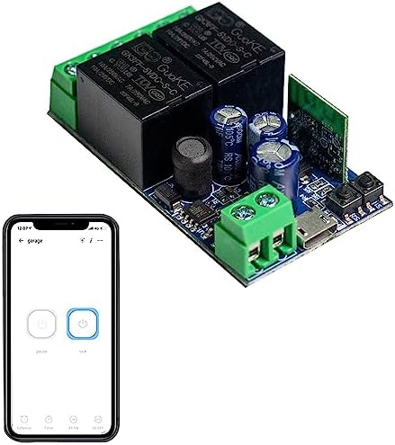Ewelink WiFi Wireless Smart Relay Module USB DC 5v/12v/24v/48v 2 Channel Switch for Garage Door, Rolling Shutter Door, Electric Curtain by RODOT%7CDIYYOURSMARTLIFE