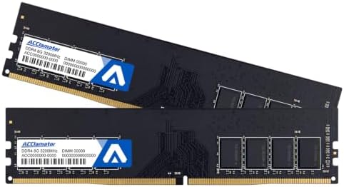 Acclamator DDR4 RAM 16GB (2x8GB) 3200MHz PC4-25600 XMP CL18 1.35V DIMM by Acclamator