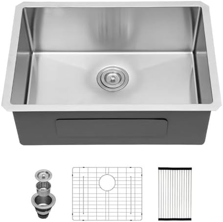 27 Inch Undermount Stainless Steel Kitchen Sink by Couoko