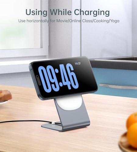 Magnetic Wireless Charger Stand + Charging Pad for iPhone Duo/18-12 Series - Image 6