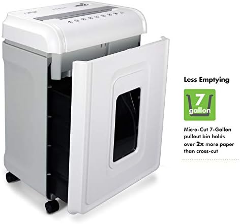 Aurora Heavy Duty High Security 16-Sheet Micro-Cut Shredder/Anti-Jam/60 Min Run Time/ 7-Gallon Pullout Basket and Casters, AU1680MA - Image 4