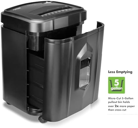 Aurora AU1235MA Professional Grade 12-Sheet High Security Micro-Cut Paper and Credit Card Shredder/ 20 Minutes Run/Security Level P-5 - Image 4
