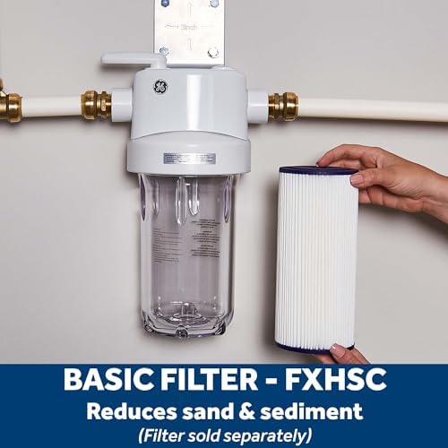 GE Whole House Water Filtration System, Reduces Sediment, Rust & More, Install Kit & Accessories Included, Filter Not Included, Replace Filters (FXHTC, FXHSC) Every 3 Months, GXWH40L (Pack of 2) - Image 3