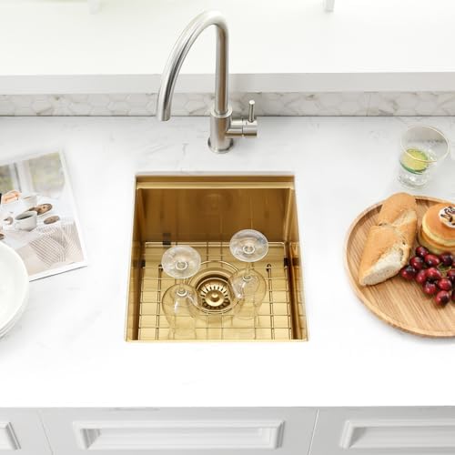 Undermount Gold Bar Sink, 12 x 15 inch - Image 4
