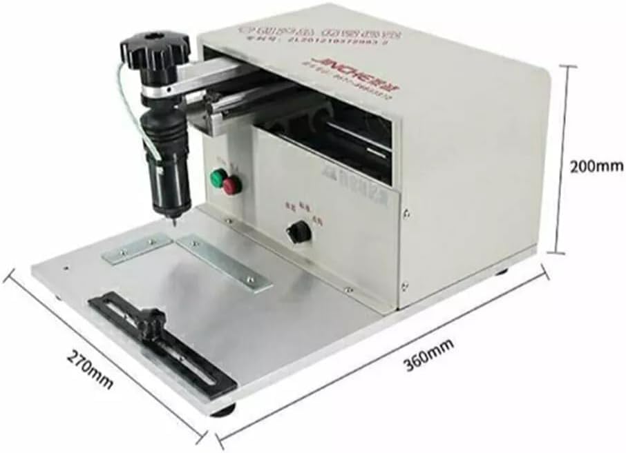 Metal Engraving Machine, Electric Marking Machine, Desktop Dot Matrix Nameplate Label Marking and Engraving Machine, 170X100mm - Image 2