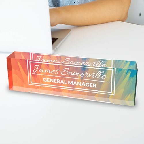 Desk Name Plate Personalized, Custom Name Plate for Desk, Acrylic Desktop Accessories, Office Gift & Decor for Women Men, Teacher Nurse Boss Employee Appreciation Gifts - Image 5