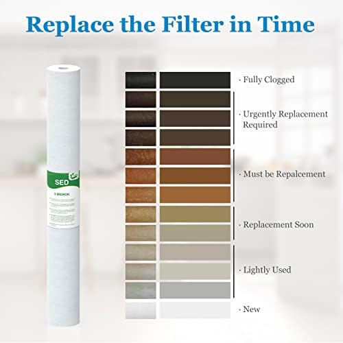 5 Micron Water Filter 20" x 2.5" Replacement Cartridge, 6-Pack - Image 6