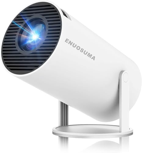 Mini Projector,Portable Projector with Dual Band WIFI and Bluetooth by ENUOSUMA