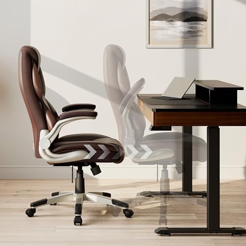 EUREKA ERGONOMIC Galene Executive Office Chair, Brown - Image 4
