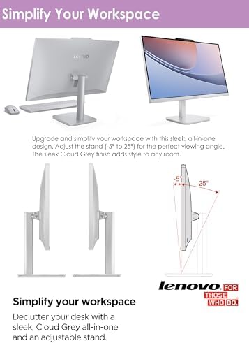 Lenovo 24" All-in-One Desktop | Ultra-Fast Intel Quad-Core CPU | 16GB RAM | 512GB SSD | Full HD Display | Wi-Fi 6 | Bluetooth | HDMI Out | USB & Ethernet Ports | Windows 11 | Wireless Keyboard & Mouse - Image 5