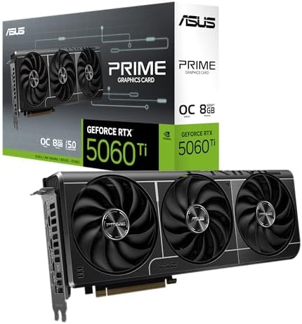 ASUS Prime GeForce RTX 5060 Ti 8GB GDDR7 OC Edition Gaming Graphics Card by Unknown