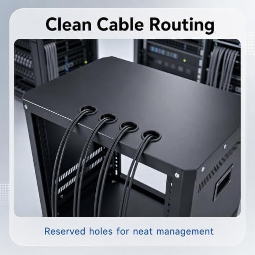 Garvee 9U Network & Stereo Rack with Caster Wheels for AV& IT Equipment - Image 3