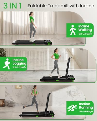 AKLUER Walking Pad Treadmill - 2.5HP Under Desk Treadmill with Incline - Image 5
