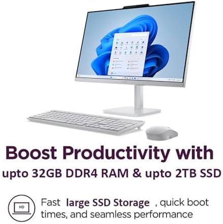Lenovo 24" FHD All-in-One Desktop Computer for Home & Office, Intel Core i3 Processor, 16GB RAM, 256GB PCIe SSD, HDMI, WiFi 6, Bluetooth 5.2, Business AIO, Vent-Hear, Wireless KB & Mouse, Win 11 Pro - Image 6