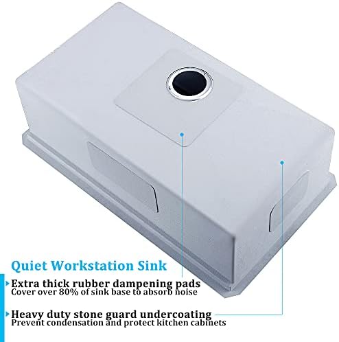 27 Inch Undermount Kitchen Sink Workstation - Image 6