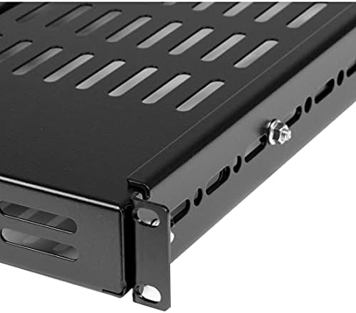 StarTech 1U Adjustable Vented Rack Shelf, 19in, 175lb, TAA (ADJSHELF) - Image 6