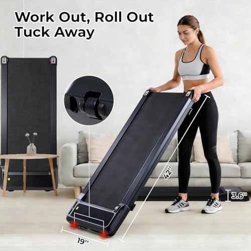 3-in-1 Walking Pad Under Desk Treadmill for Home Office Portable - Image 4