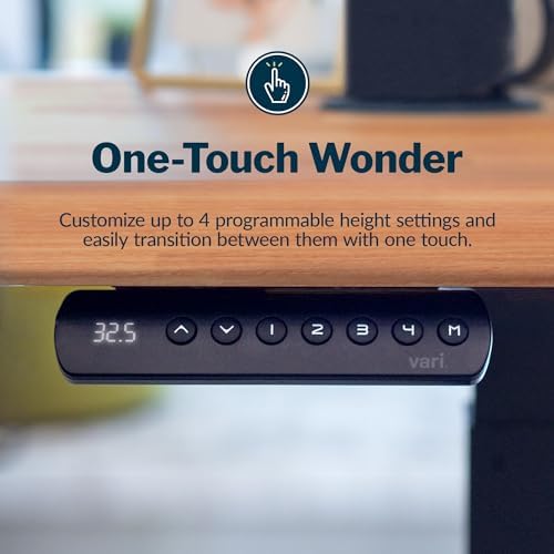 Vari ComfortEdge Electric Standing Desk – 60x30 – Butcher Block/Slate - Image 6