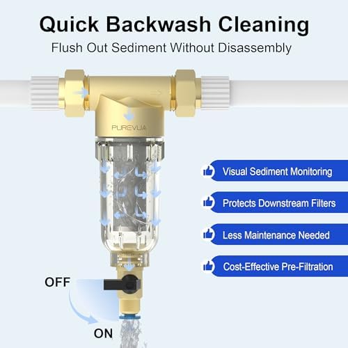 PSF1 Spin-Down Sediment Filter with 1" MNPT & 3/4" FNPT Dual Thread - Image 5