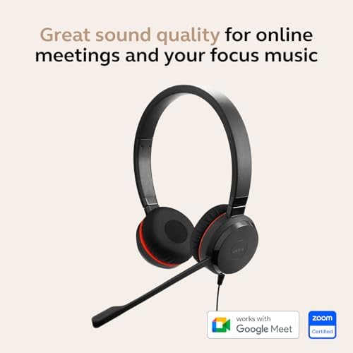 Jabra Evolve 30 II (2025 Edition) Wired Dual-Ear Headset with Mic, Black - Image 3