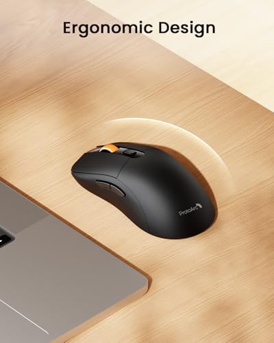 ProtoArc EM15 USB C Mouse, Bluetooth Wireless Mouse for MacBook, Black - Image 6