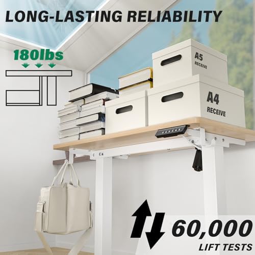 Kingant Standing Desk, 40x24 Inch Electric Height Adjustable Computer Desk - Image 4