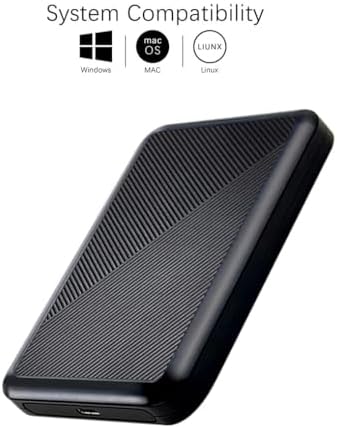500GB Ultra Slim Portable External Hard Drive USB 3.1 HDD - Image 2