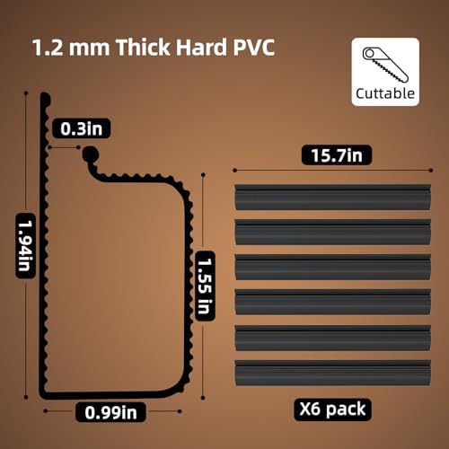 YECAYE Cable Management, 6 Pack, Black - Image 3