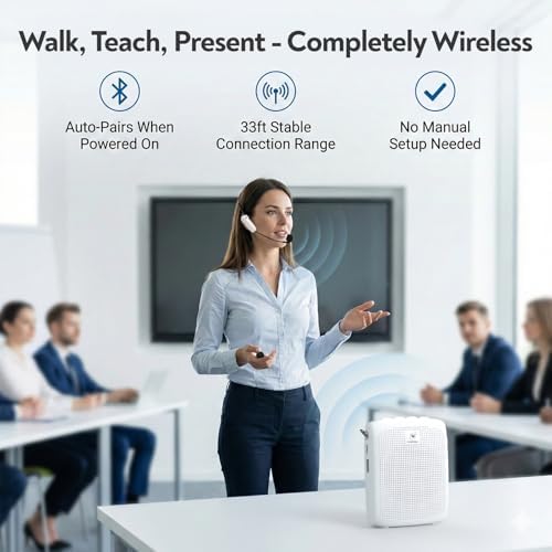 WinBridge Wireless Voice Amplifier 15W Bluetooth Headset Mic for Teachers - Image 5