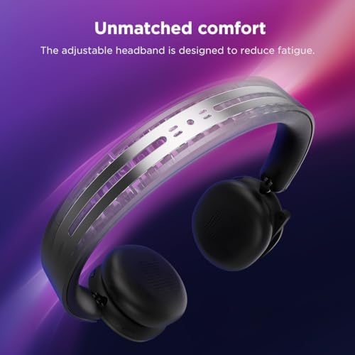 Lenovo ThinkPad Dual Mode Wireless ANC Foldable Headset 8550 (Aura Edition) – Sound by Bose, AI Noise Cancelling Mic, Microsoft Teams Certified, Bluetooth 5.3, USB-C Receiver, Grey - Image 4