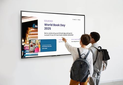 Promethean ActivPanelD 65" Commercial Digital Display, 4K UHD Non-Touch Digital Signage Screen for Announcements, Offices, Schools & Retail, Wall Mount Included, 3-Year Onsite Support - Image 5
