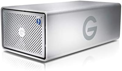 G-Technology 36TB G-RAID with Thunderbolt 3, USB-C (USB 3.1 Gen 2), and HDMI, Removable Dual Drive Storage System, Silver - 0G10810-1 by G-Technology