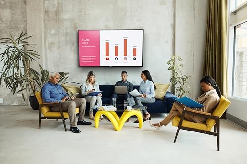 Promethean ActivPanelD 55" Commercial Digital Display, 4K UHD Non-Touch Digital Signage Screen for Announcements, Offices, Schools & Retail, Wall Mount Included, 3-Year Onsite Support - Image 2