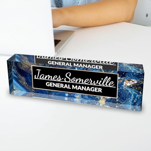 Desk Name Plate Personalized, Custom Name Plate for Desk, Acrylic Desktop Accessories, Office Gift & Decor for Women Men, Teacher Nurse Boss Employee Appreciation Gifts - Image 5