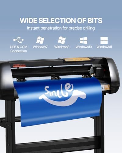 VEVOR Vinyl Cutter Machine Upgraded 28" Paper Feed Cutting Plotter Bundle - Image 3