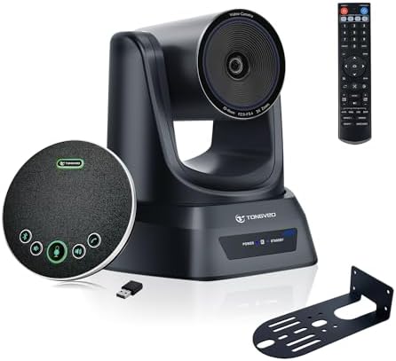 TONGVEO 4K Conference PTZ Camera 3X Zoom & Bluetooth Speakerphone System by TONGVEO