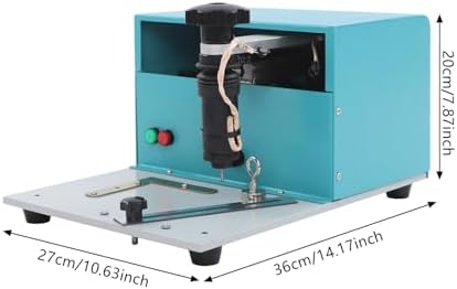 Electric Marking Machine, AC 110V Metal Engraving Machine, Desktop Computer-controlled Nameplates Signs Labeling Maker, 1.18-7.87in/s Speed Precision Driver USB Connection Marker, 10.63*14.17*7.87in - Image 2