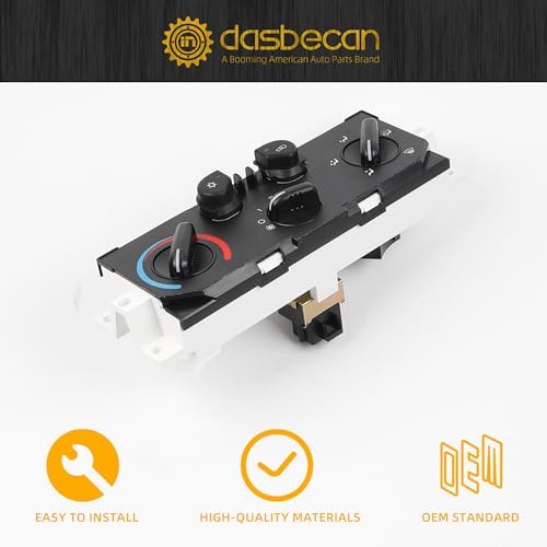Dasbecan HVAC Climate Control Module A/C Air and Heater Switch Panel - Image 5