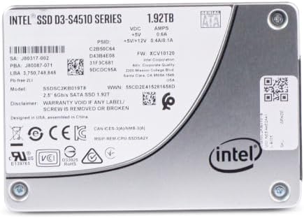 Intel D3-S4510 SSDSC2KB019T8 1.92TB SATA 6Gb/s 3D TLC 1 DWPD 2.5in Read Intensive Enterprise Solid State Drive (Renewed) - Image 4