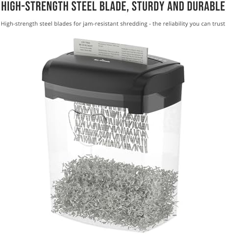 Suntiko 12 Sheet Home Office Cross Cut Shredder Black - Image 3