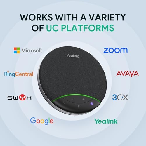 Yealink Sp92 Conference Speaker and Microphone Teams Certified Mic with Al Noise Cancelling 20H Call Time USB Speakerphone for Small Meeting Room, Bluetooth Speaker for Computer/Laptop - Image 6