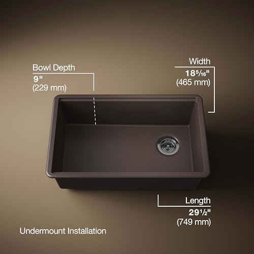 KOHLER Billings 29 in. Undermount Single-Bowl Kitchen Sink - Image 3