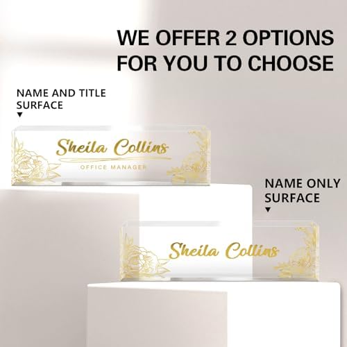 Custom Name Plate for Desk, Employee Appreciation Gifts, Office Decor - Image 2