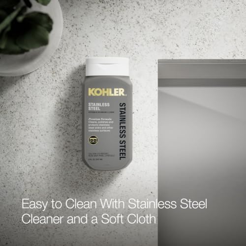 KOHLER 80085-2PC-NA Task™ 33" Smart Divide Top-/Undermount Double-Bowl Workstation Kitchen Sink, Includes Workstation Sink Accessories, Stainless Steel, 2 Faucet Holes - Image 5