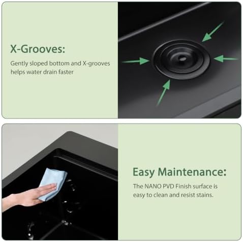 30 Inch Black Drop In Kitchen Sink Workstation with Accessories - Image 6