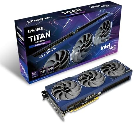 Sparkle Intel Arc B580 Titan OC, 12GB GDDR6, Torn Cooling 2.0, Axial Fan, Breathing Light, Metal Backplate, SB580T-12GOC by SparkleComputer