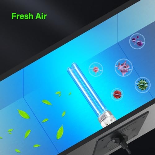 COOSPIDER 9W HVAC UV Light Lamp, Air Purifier for Whole House, UVC Light in Duct for AC Duct with 1 Spare Bulb, 253.7nm Wavelength Ozone Free 110V (CTUV-D9) - Image 4