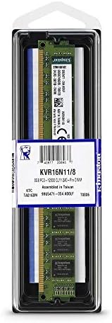 Kingston Value (KVR16N11/8) RAM 8 GB 1600MHz DDR3 (PC3-12800) Non-ECC CL11 240 Pin DIMM Motherboard Memory by Unknown